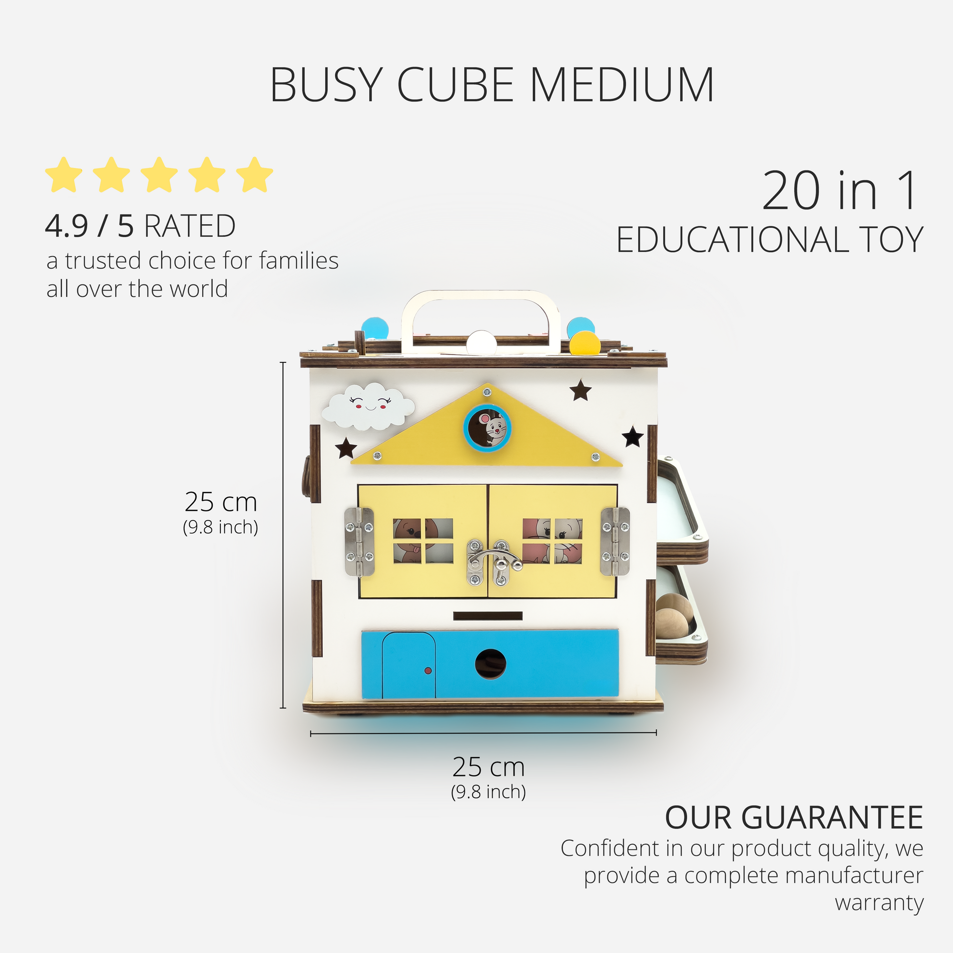 Montessori Activity Cube | Montessori Cube | BusyBuddyToys™