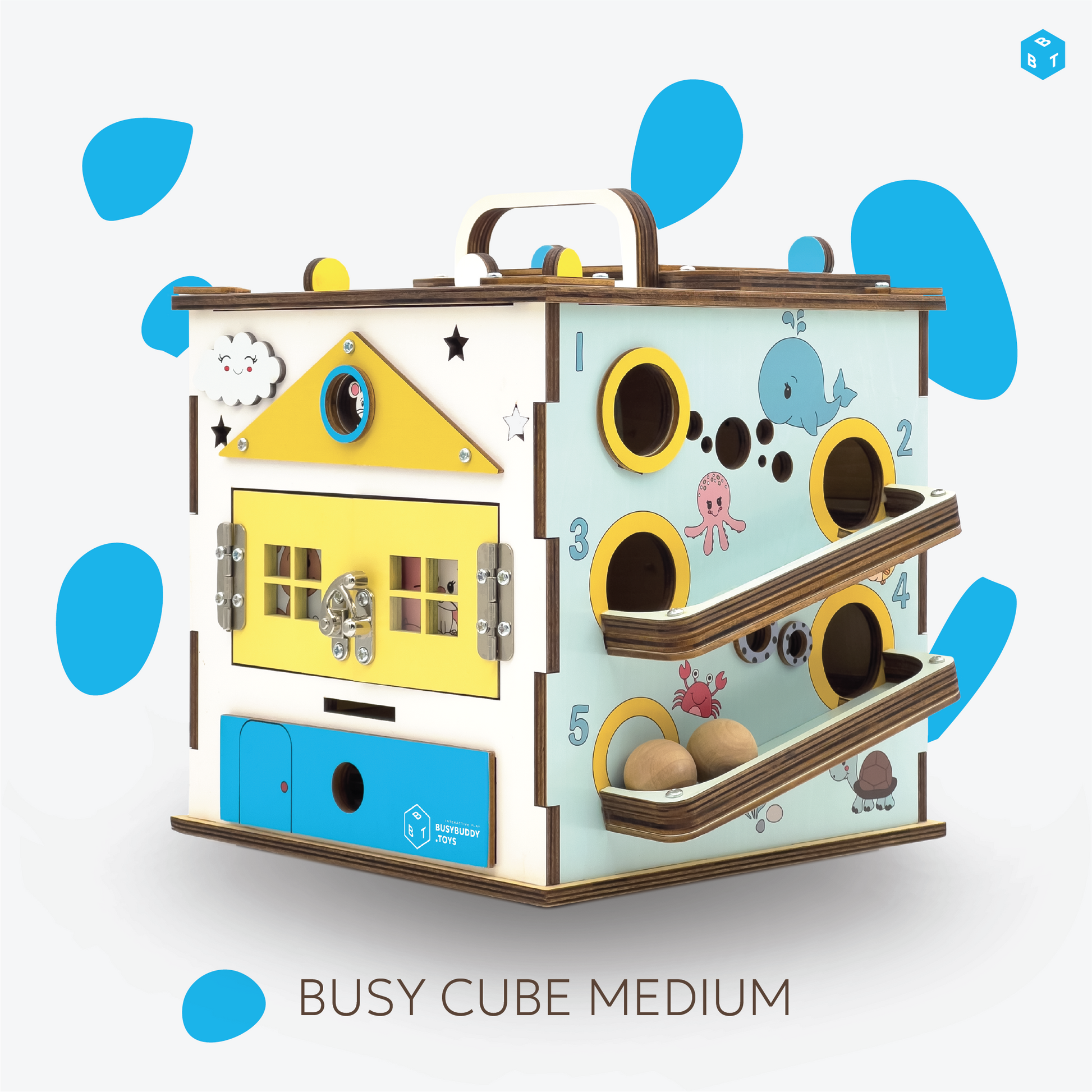 Montessori Activity Cube | Montessori Cube | BusyBuddyToys™